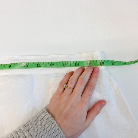 Eileen Fisher 100% Organic Linen White Skirt Size Small - Picture 7 of 7